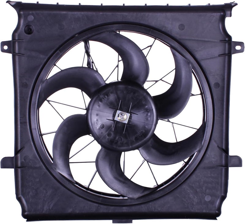 Torcia TYG Upgraded Radiator Cooling Fan Assembly Fit for 2006-2007 Jeep Liberty 3.7L Electric Fan w/o Heavy Duty | 2-Pin | 5183563AA CH3117104 620-053 - Image 1